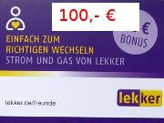 Lekker Strom und Gas Werbernummer 904545372 www.lekker.de/freunde