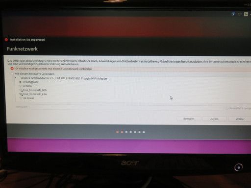 Ubuntu 15.10, Funknetzwerk nicht verbinden oder verbinden