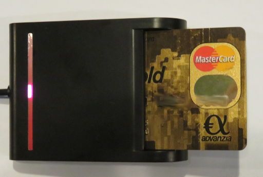 Linux™ Ubuntu®, USB Chipkartenlese– und Schreibgerät mit MasterCard® Gold von der Advanzia Bank