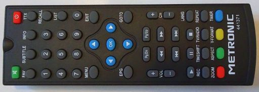 Metronic TouchBox 8, Satelliten Receiver DVB-S, Fernbedienung