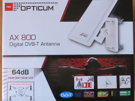 Opticum™ AX 800, DVB–T Antenne, Verpackung, Versand durch Electronic Service Point GmbH Deutschland