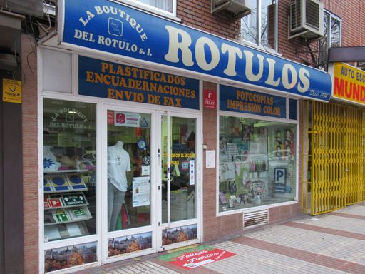 Mondial Relay Punto Pack®, Punto Pack® Annahmestelle La Boutique del Rotulo, Calle de José del Hierro 41, 28027 Madrid