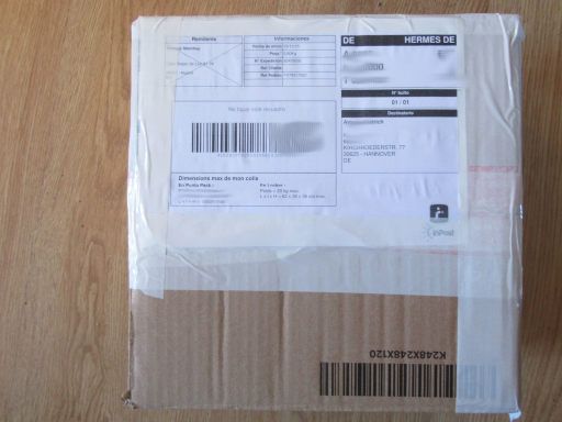 Mondial Relay Punto Pack®, InPost Paket 0,8 kg, im Dezember 2025 von Madrid nach Deutschland