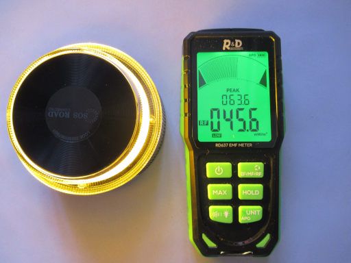 R&D Instruments RD 637, EMF Messger&auml;t, Messung SOS ROAD CONNECTED DP-EL2022-C1 V16 DGT