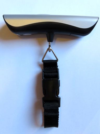 Silvercrest® digitale Kofferwaage, Lidl, Seitenansicht mit Gurtband