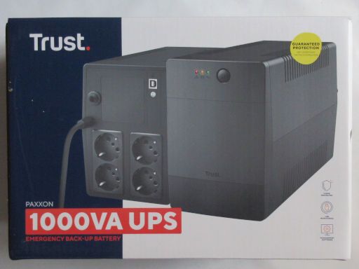 Stromversorgung, Trust Paxxon 1000 VA UPS, Verpackung