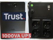 Stromversorgung, Trust Paxxon 1000 VA UPS, Ansicht Front– und Rückseite