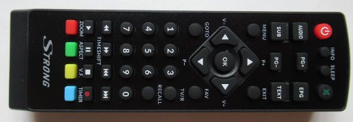 Strong SRT 8209 DVB-T2 HD Receiver, Fernbedienung