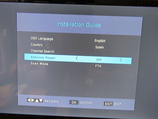 Strong SRT 8209 DVB-T2 HD Receiver, Installation