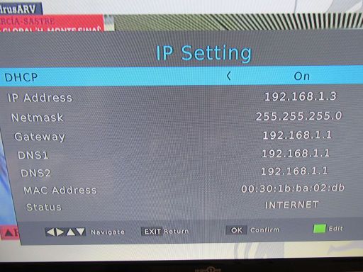 Strong SRT 8209 DVB-T2 HD Receiver, LAN Verbindung Einstellungen