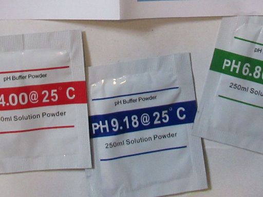 TDS und pH Messgeräte, 3 Packungen „pH Pulver“ zum Kalibrieren