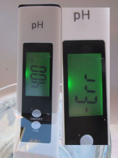 TDS und pH Messgeräte, pH 4.0 und pH 9.18 Kalibrierung
