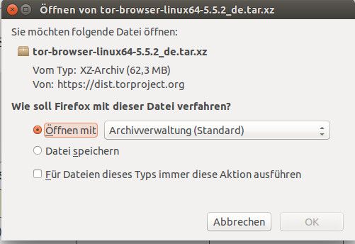 Tor® Browser, Download tor-browser-linux-64-5.5.2