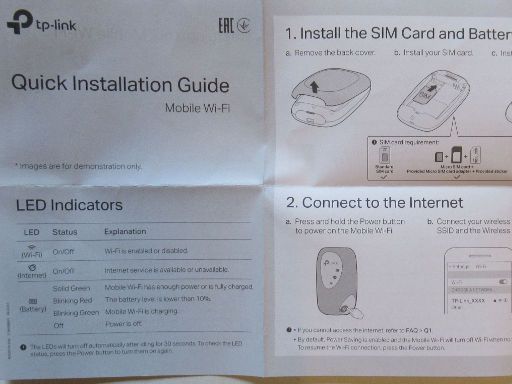 tp-link M7000, 4G LTE mobil Wi-Fi, Bedienungsanleitung auf Englisch