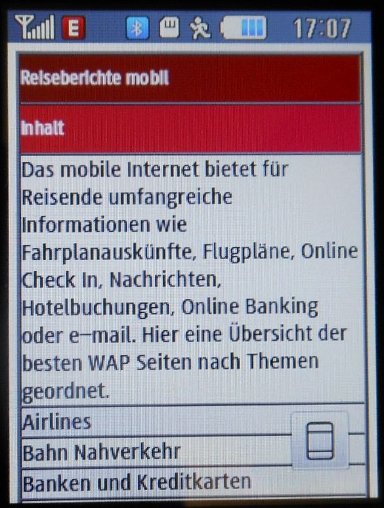 Reiseberichte mobil, http://wap.reiseberichte.bplaced.net Startseite