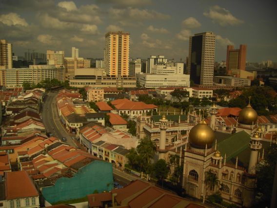 Golden Landmark Hotel Singapore, Ausblick aus dem Fenster