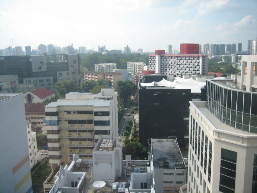 ibis Singapore on Bencoolen, Singapore, Zimmer Nummer 1509, Ausblick aus dem Fenster