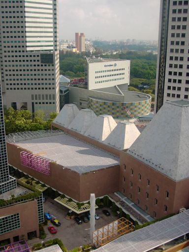 Pan Pacific Hotel Singapore, Ausblick aus der 17. Etage