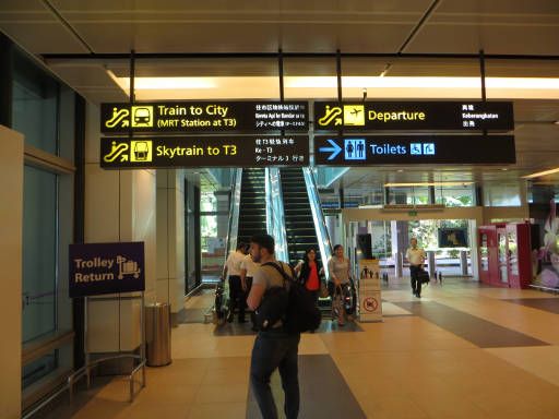 Internationaler Flughafen, Changi, SIN, Singapore, perfekte und einfache Ausschilderung