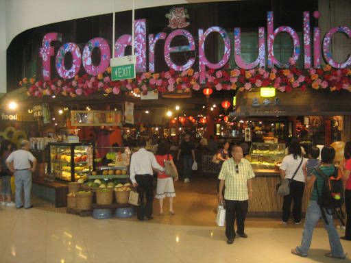 Essen Restaurant Foodcourt Hawker, Singapore, Food Republic in der Vivo Shopping Mall