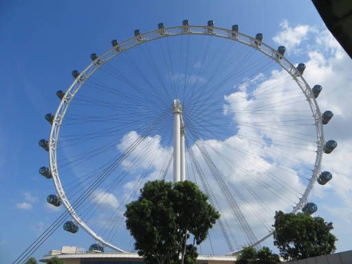 Singapore, Singapore Flyer, Ansicht des kompletten Singapore Flyers