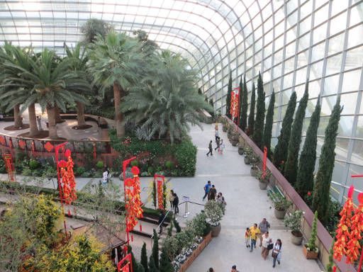 Gardens by the Bay, Flower Dome und Cloud Forest, Singapore, Mediterranean Garden, Mittelmeer Garten