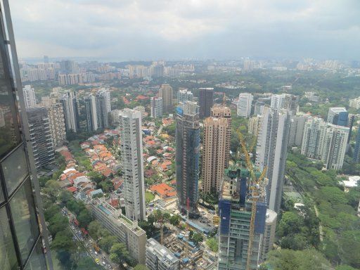 Singapore, ION Sky, Aussicht Richtung Sentosa