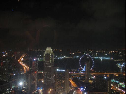 Nachtleben, Singapore, Swissôtel Stamford Hotel Singapore, Ausblick aus der 71. Etage