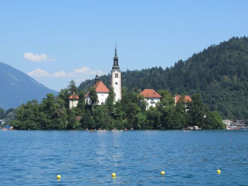 Bled, Slowenien, Insel von Bled mit der Kirche der Muttergottes