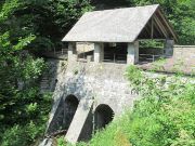 Belca / Brus Klausdamm, Idrija, Slowenien, GPS Dezimalwerte 45.970082 13.947819