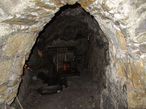 Quecksilberbergwerk Museum, Idrija, Slowenien, Erzabbau per Hand