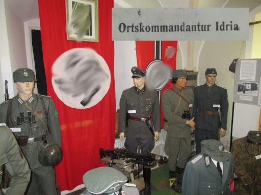 Kriegsmuseum, Idrija, Slowenien, Zweiter Weltkrieg Deutsche Besatzung