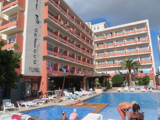 Hotel S’Anfora & Fleming, San Antonio, Ibiza, Spanien, Außenansicht mit Schwimmbecken