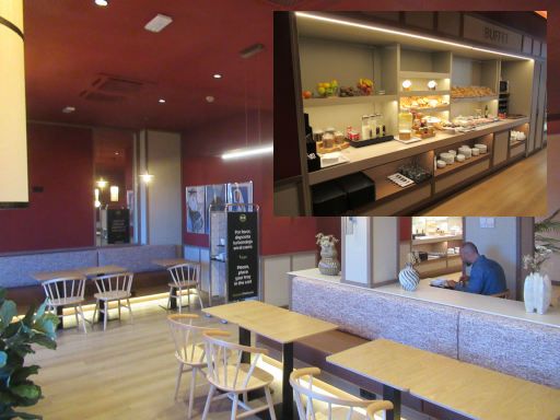 B&B Hotel Miranda de Ebro, Miranda de Ebro, Spanien, Fr&uuml;hst&uuml;cksraum und Buffet
