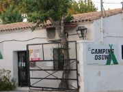 Camping Osuna, Madrid, Spanien, Einfahrt und Büro