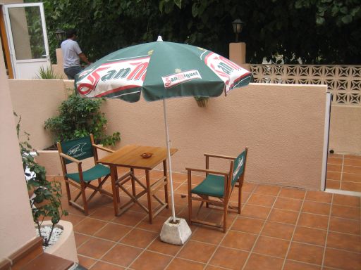 Hostal Blayet, El Perellonet, Valencia, Spanien, Terrasse