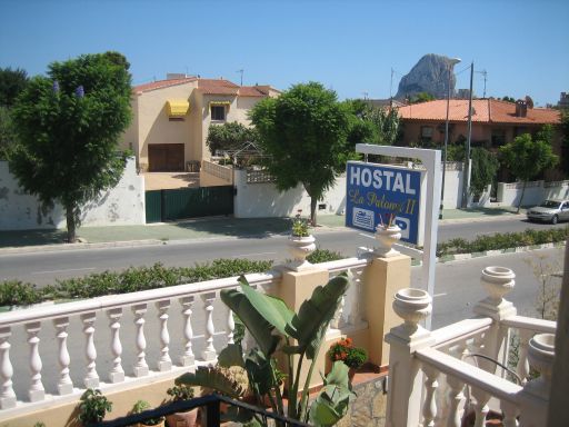 Hostal La Paloma II, Calpe, Spanien, Ausblick aus dem Zimmer 3 zur Straße