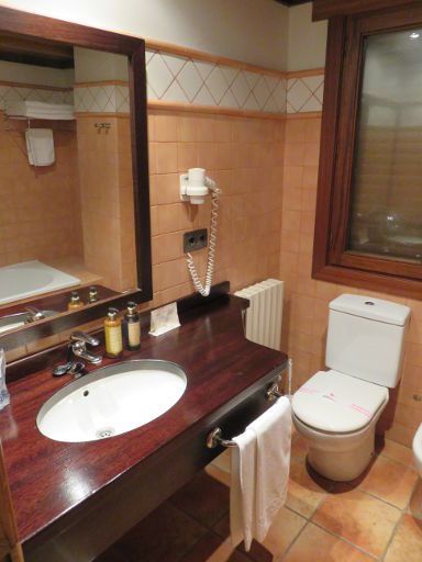 Hotel Casbas, Senegüé, Spanien, Bad mit Waschtisch und WC