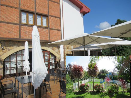 Hotel Cueli, Viveda - Santillana del mar, Spanien, Terrasse vom Restaurant und Garten