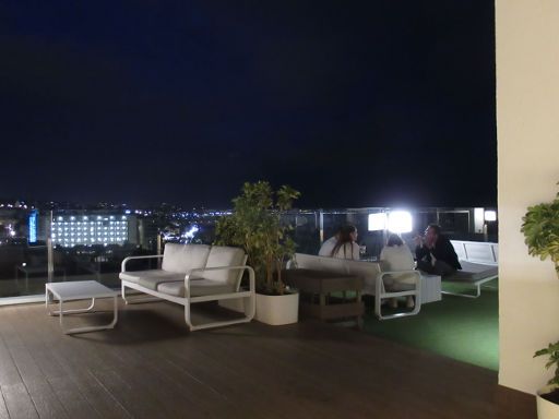 Hotel La Barracuda, Torremolinos, Spanien, Dachterrasse mit Bar