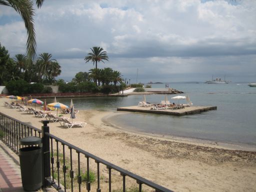 Hotel Maritimo, Ibiza Stadt, Figueretas, Ibiza, Spanien, Strandbereich vor dem Hotel