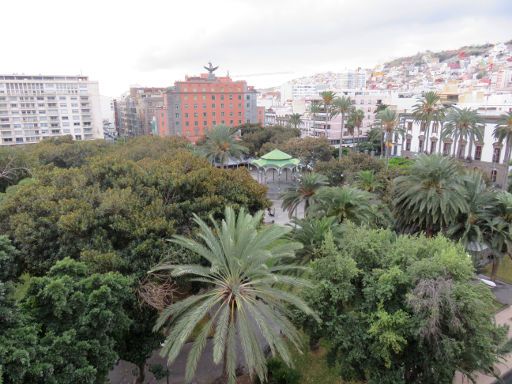 Hotel Parque, Las Palmas, Gran Canaria, Spanien, Blick vom Restaurant in der 6. Etage auf den Park