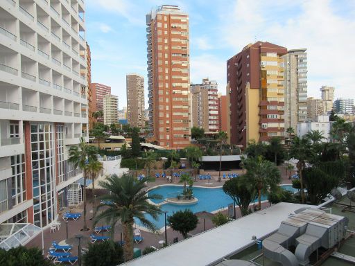 Poseidón Resort, Benidorm, Spanien, Zimmer 334 mit Ausblick vom Balkon