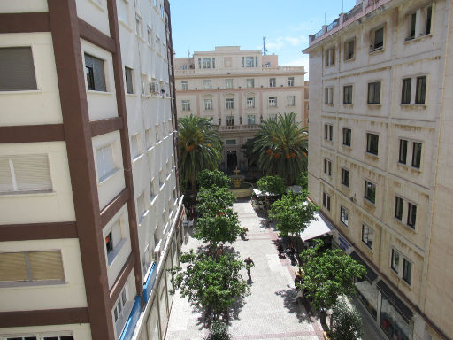 Hotel Ulises, Ceuta, Spanien, Zimmer 404 mit Ausblick auf den Plaza de España