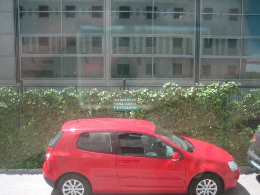 Ibis Madrid Alcalá de Henares la Garena, Spanien, Blick aus dem Fenster von Zimmer 11