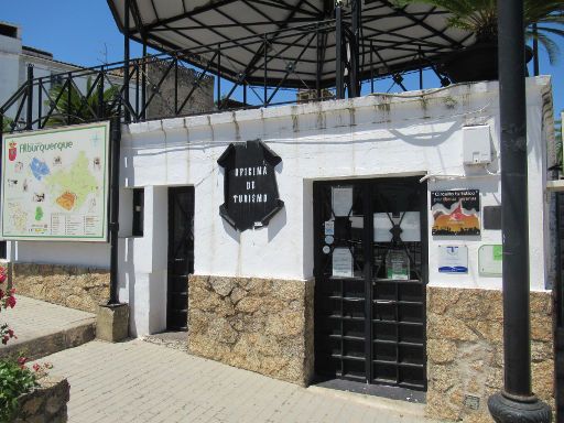 Alburquerque, Spanien, Tourismusinformation am Plaza de España