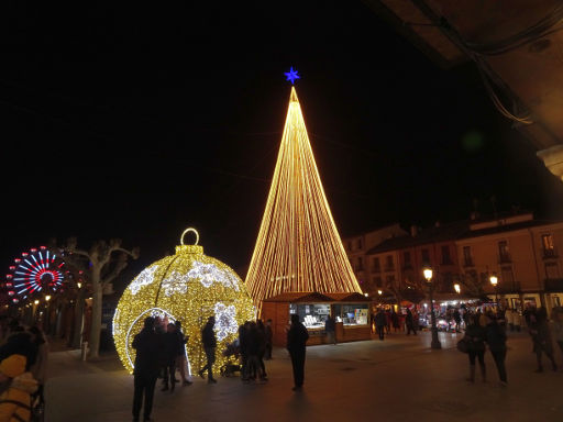 Alcalá ciudad de la Navidad 2019, Alcalá de Henares, Spanien, Plaza de Cervantes