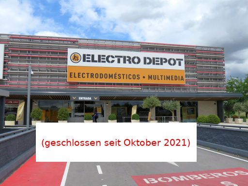 ELECTRO DEPOT, Alcalá de Henares, Spanien, ELECTRO DEPOT Filiale im Centro Comercial Los Quadernillos an der Autobahn A2 km.34 28805 Alcalá de Henares (geschlossen seit Oktober 2021)