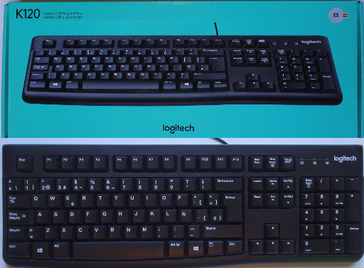 ELECTRO DEPOT, Alcalá de Henares, Spanien, Tastatur Logitech K120 Spanische Schriftzeichen für 13,48 € im Februar 2019