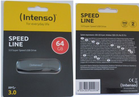 ELECTRO DEPOT, Alcalá de Henares, Spanien, Intenso® Speed Line USB Speicher Stick 64 GB USB 3.0 für 5,96 € im November 2020